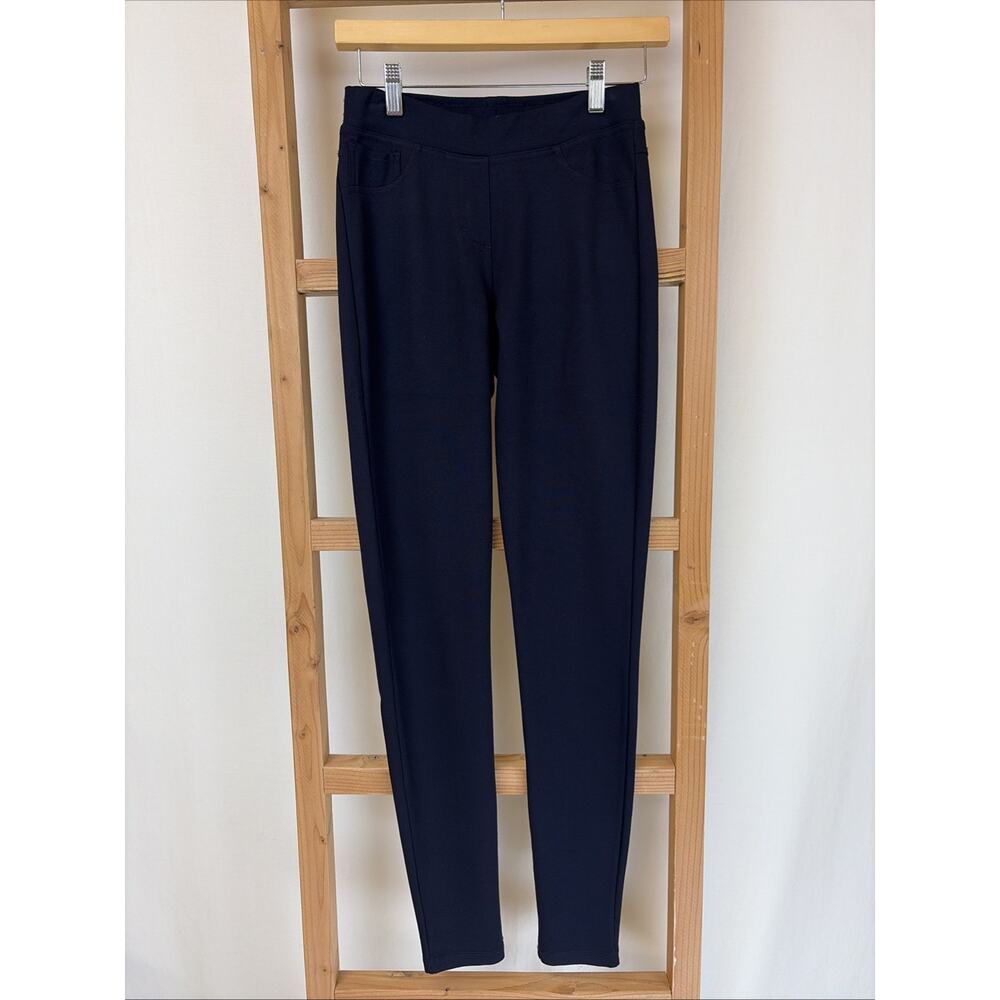 NWT Base Level by YEST Legging Pant Blue 3-Pocket Pull On SZ 20 #0676